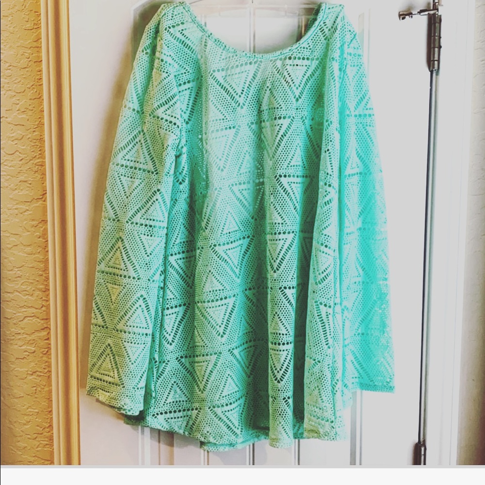 ⭐️ Buy 1 Get 1 ⭐️ Bell Sleeve Lace Swim Coverup